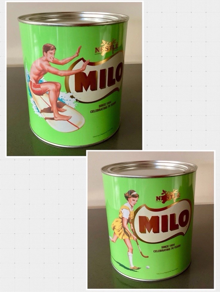 Nestle Milo Tin 2004 Celebrating 70 Years Since 1934 Surfer Hockey Player Nestle Milo Tin 2004 Celebrating 70 Years Since 1934 Surfer Hockey Player