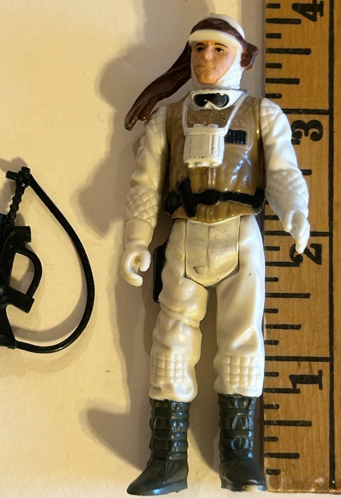 Vintage STAR WARS Figure LUKE SKYWALKER Hoth Battle Gear 1980 w/ Weapon 3-3/4\