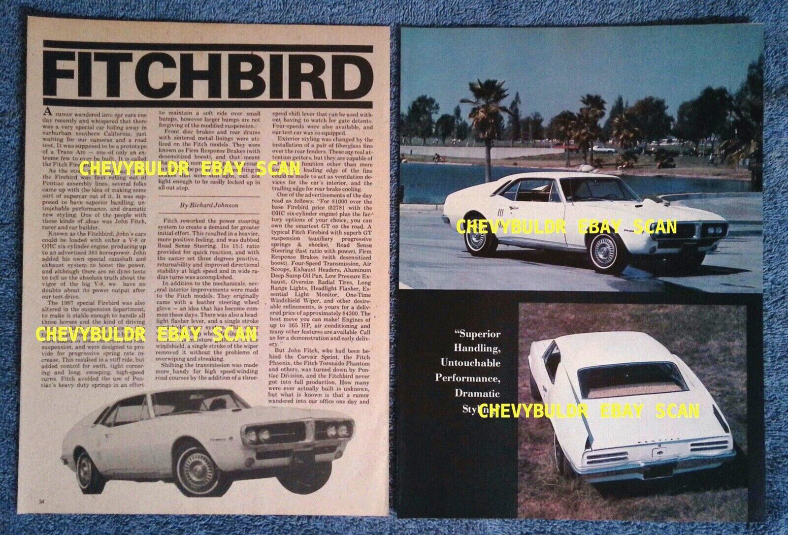 1967 Pontiac Firebird Sprint Info Article \