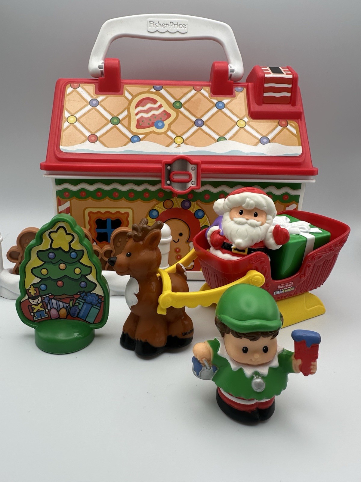 Fisher-Price Little People On the Go Christmas Shop 2008 Complete