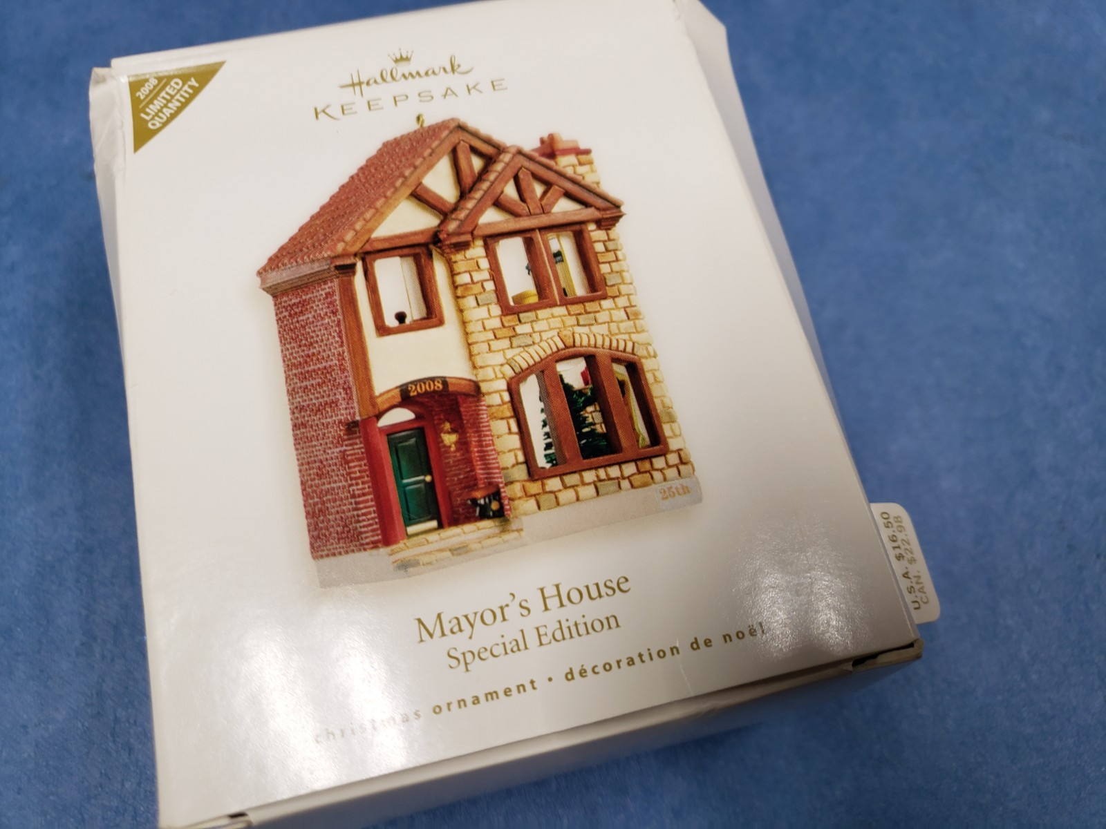HALLMARK 2008 MAYOR'S HOUSE NOSTALGIC HOUSES AND SHOPS SPECIAL EDITION ORNAMENT