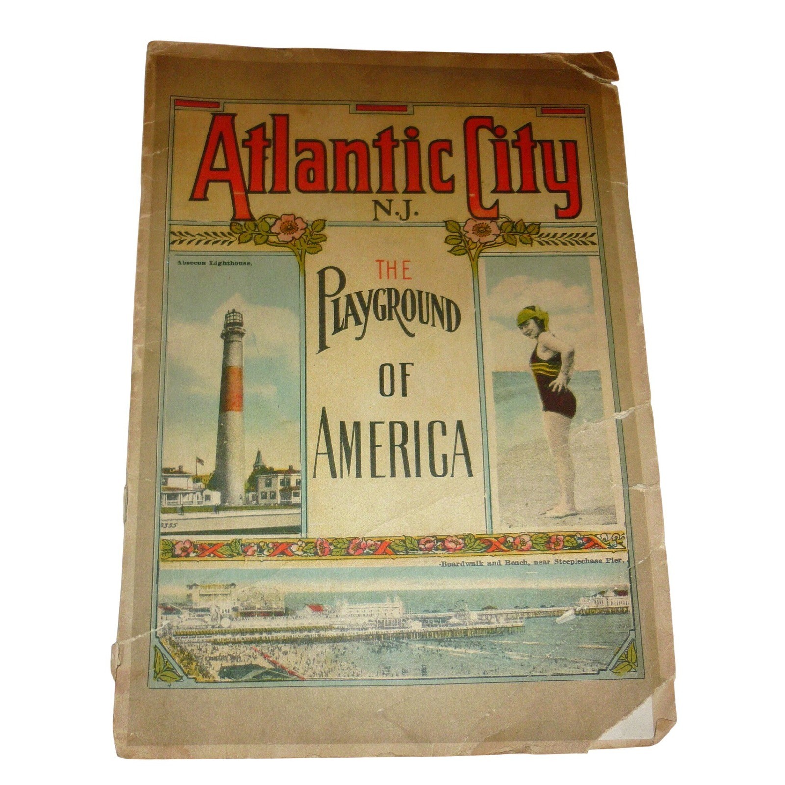 Vintage 1920s Atlantic City Souvenir View Book 