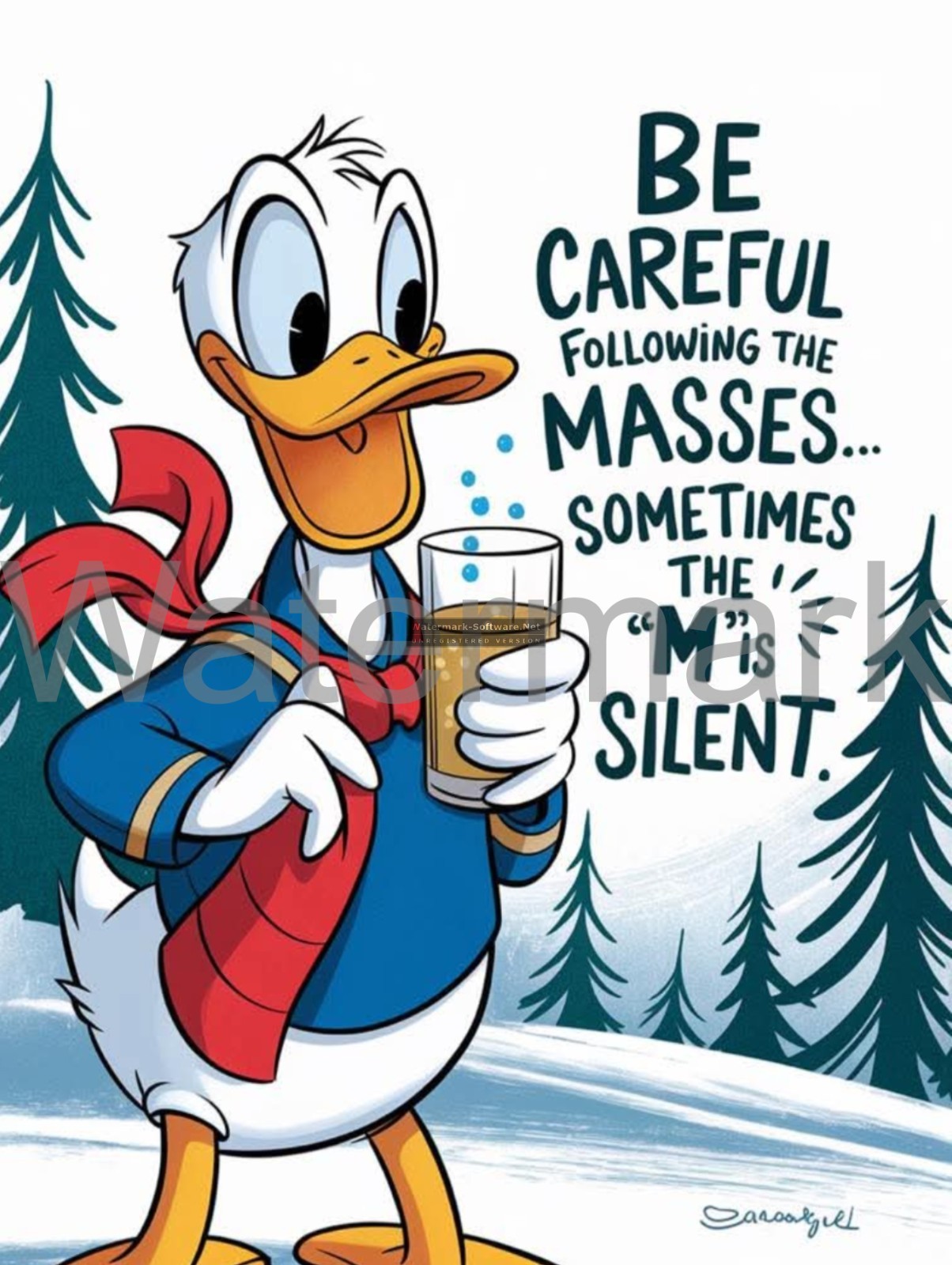 Be Careful following the masses Metal Sign 9 Be Careful following the masses Metal Sign 9