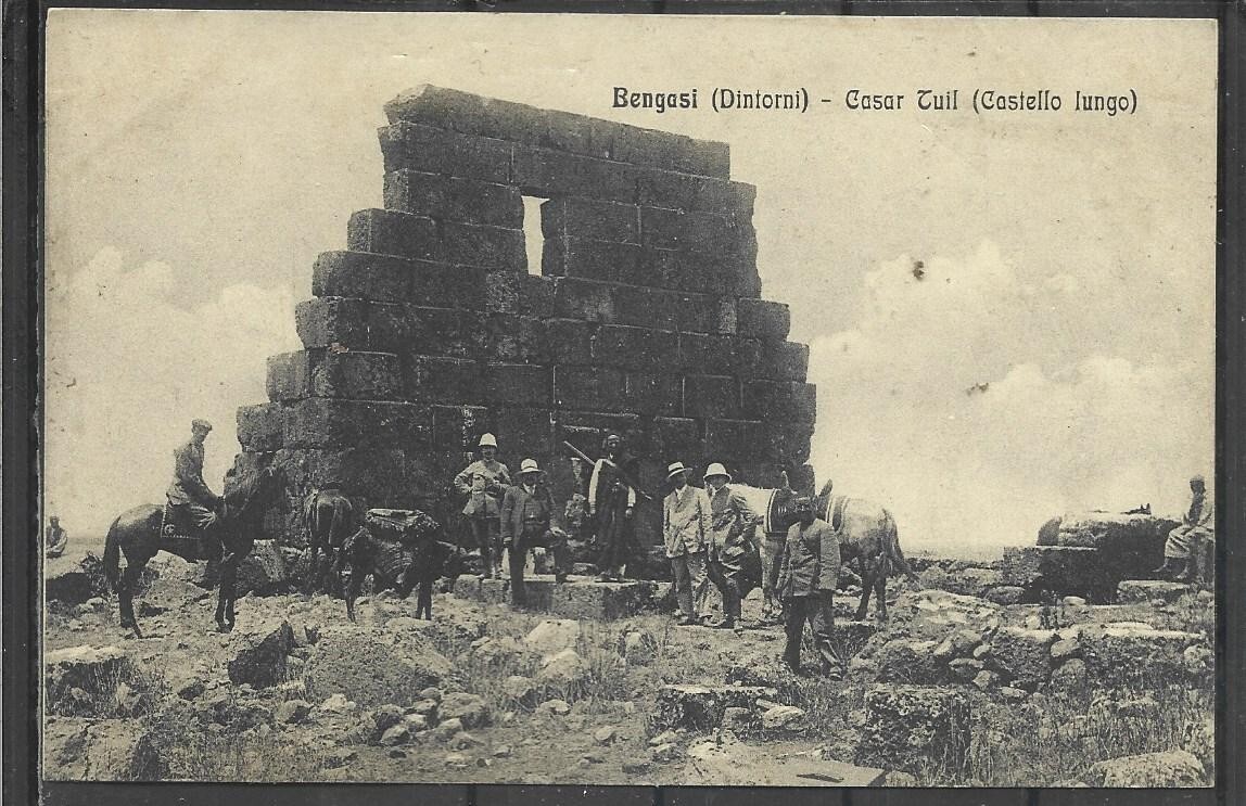 1912 ITALY COLONY LIBYA BENGAZI (SURROUNDINGS) -CASAR TUIL (LONG CASTLE)