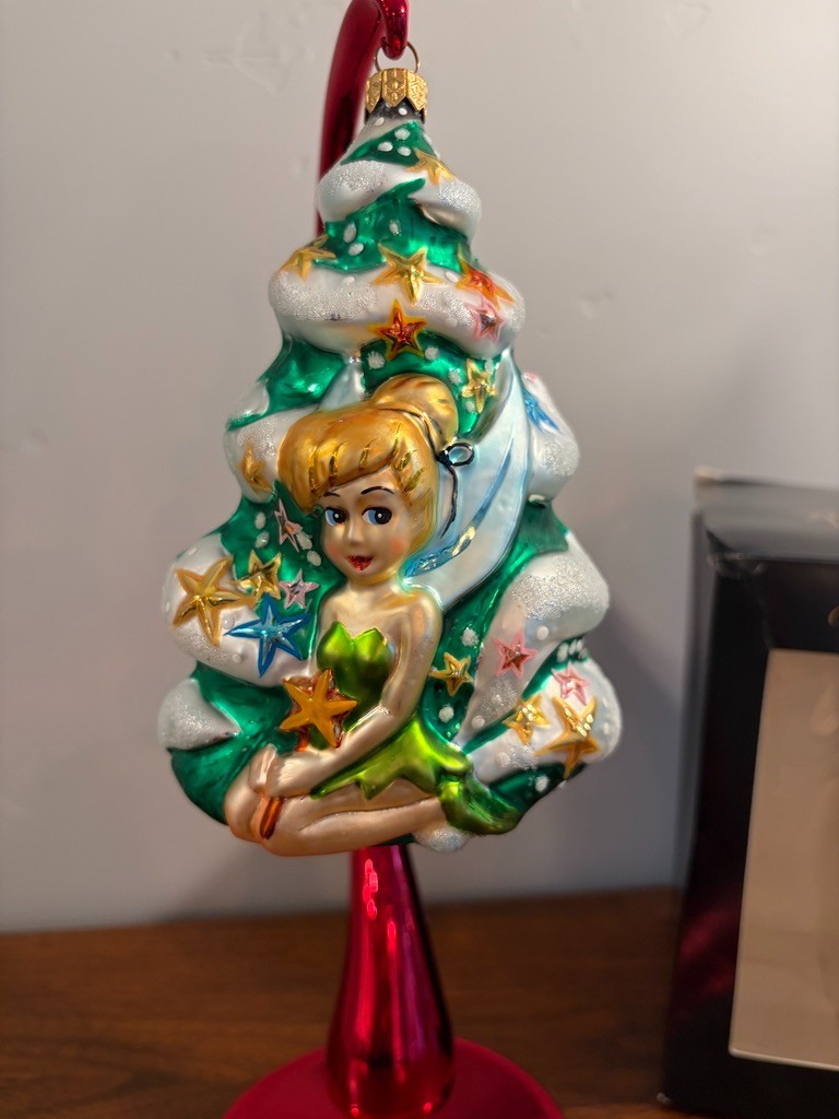 Vintage 1996 Christopher Radko Disney Tinker Bell Christmas Ornament w Box