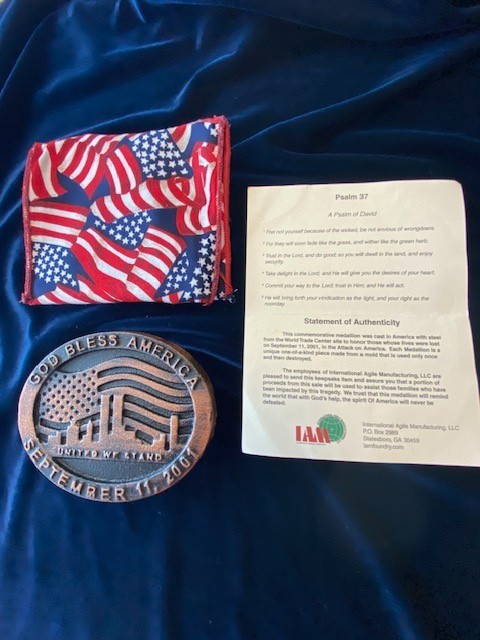 ** RARE FIRST RUN EDITION, QTY 1 ONLY** 9/11 WTC Commemorative Medallion w/COA. ** RARE FIRST RUN EDITION, QTY 1 ONLY** 9/11 WTC Commemorative Medallion w/COA.