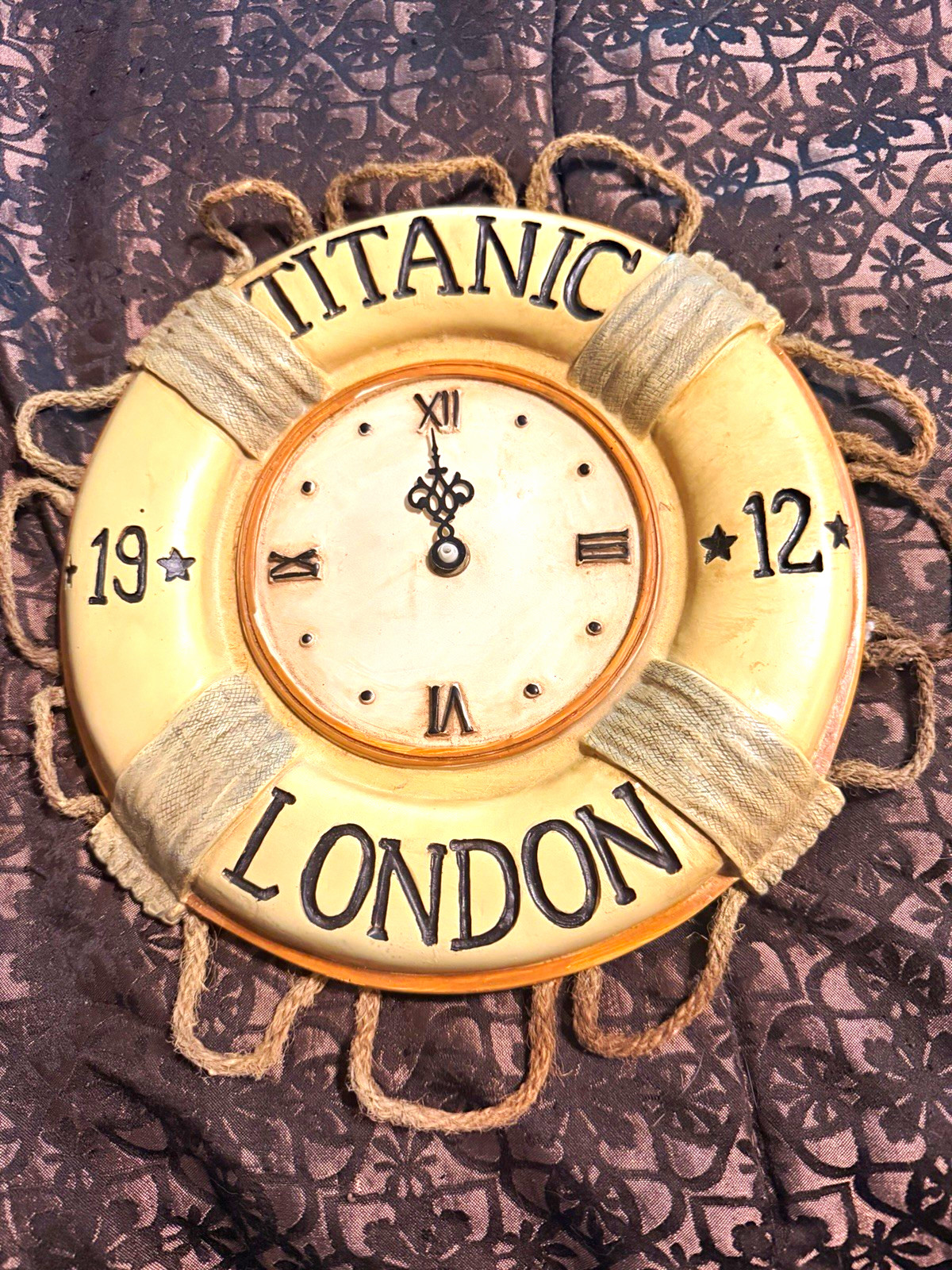 Solid Wood Titanic Clock - Decorative Only