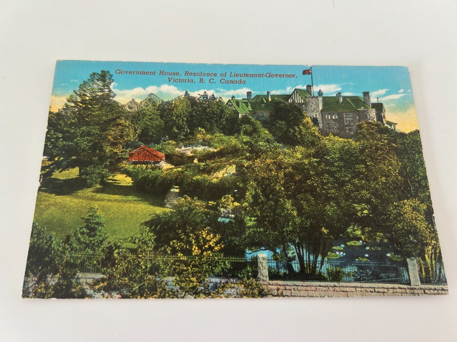 Government House Residence of Lieutenant Governor Victoria BC Canada Postcard