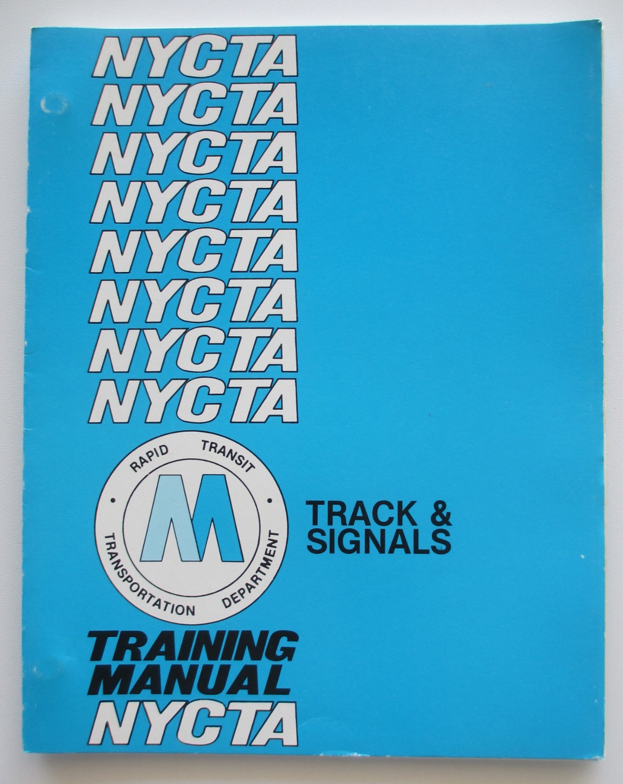 Vintage 1981 New York Subway Manual Train Track & Signals Signs NYC