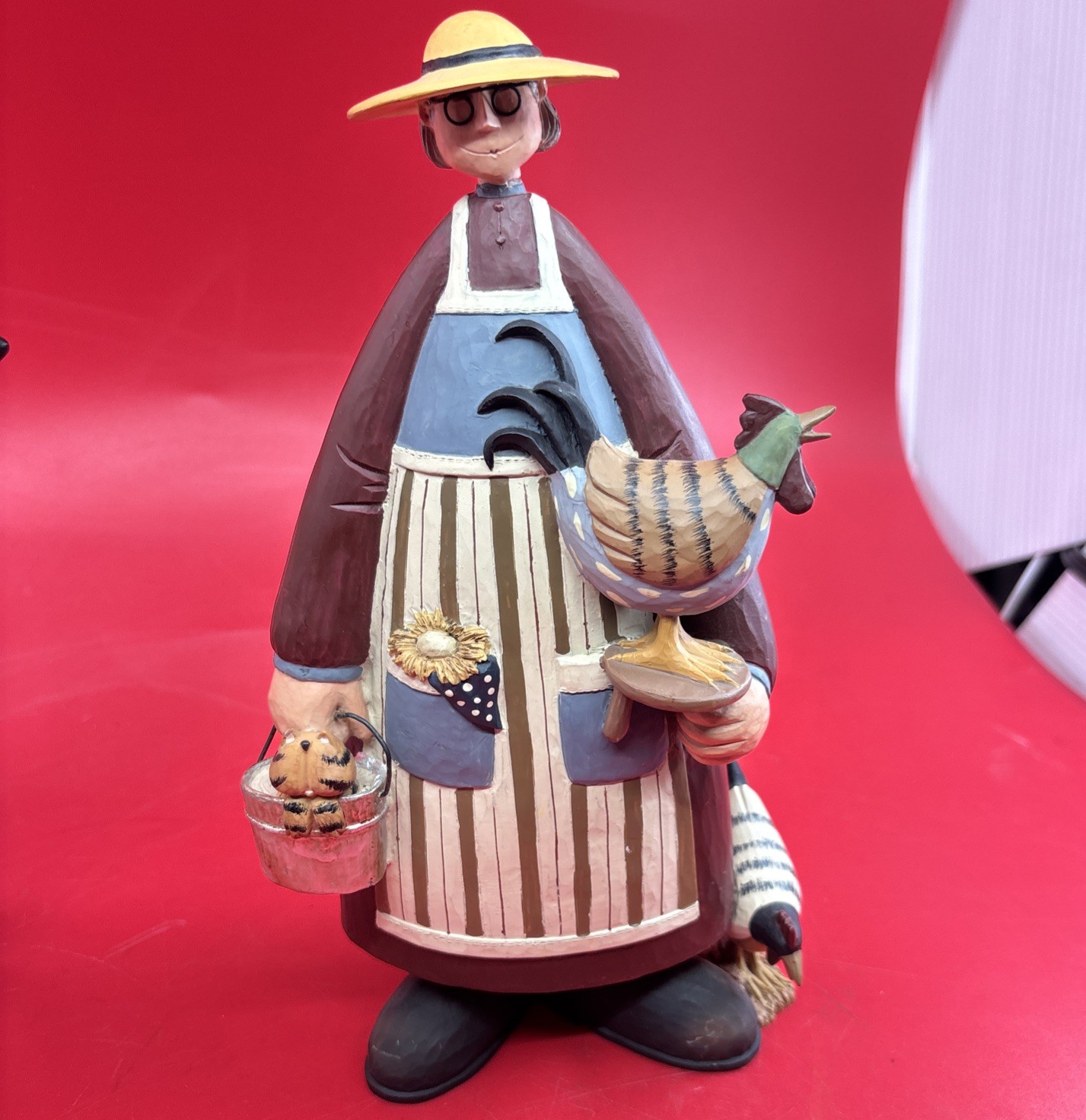Williraye Studios Figurine WW7894 Homestead Happiness Folk Art Rare See Photos