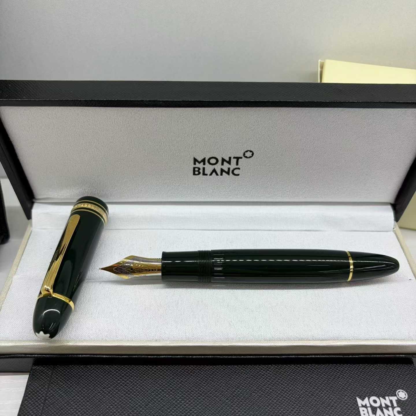 Montblanc classic fountain pen men\'s gift with pen case Montblanc classic fountain pen men\'s gift with pen case