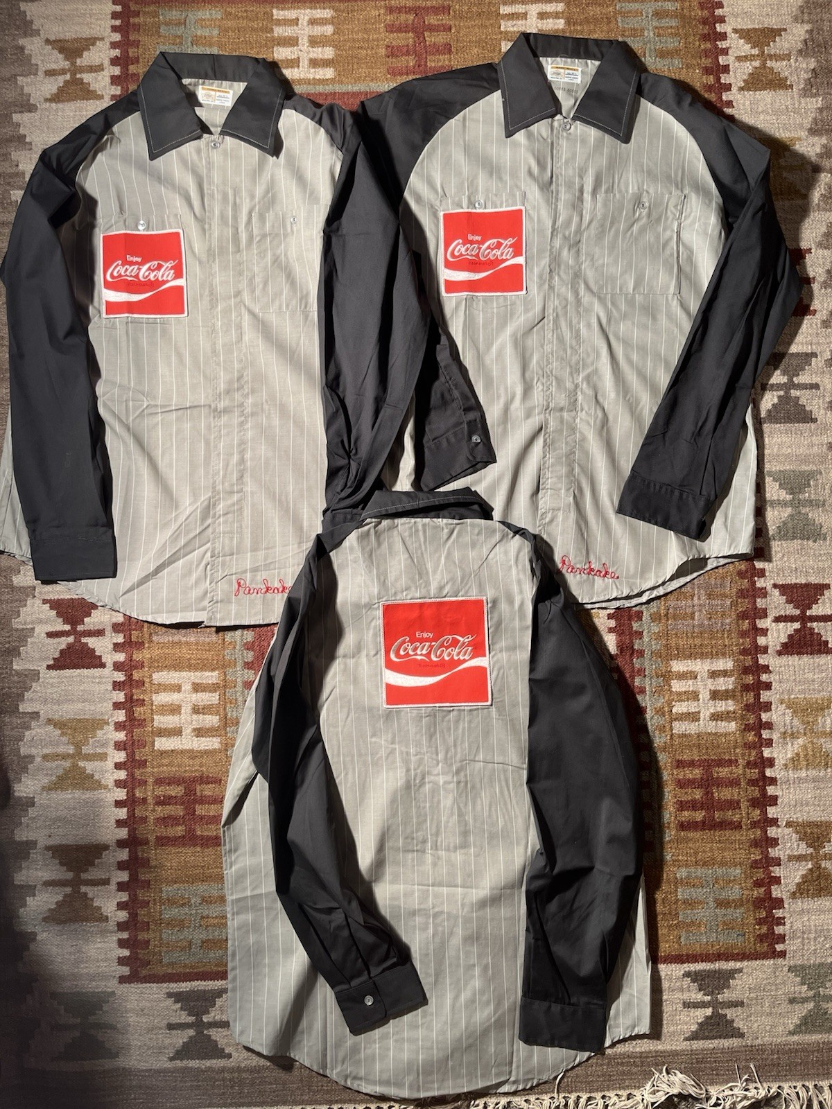 Vintage 1970s Coca-Cola Work Shirt Uniform L/S Riverside Lot Of 3 Nice (16.5) Vintage 1970s Coca-Cola Work Shirt Uniform L/S Riverside Lot Of 3 Nice (16.5)