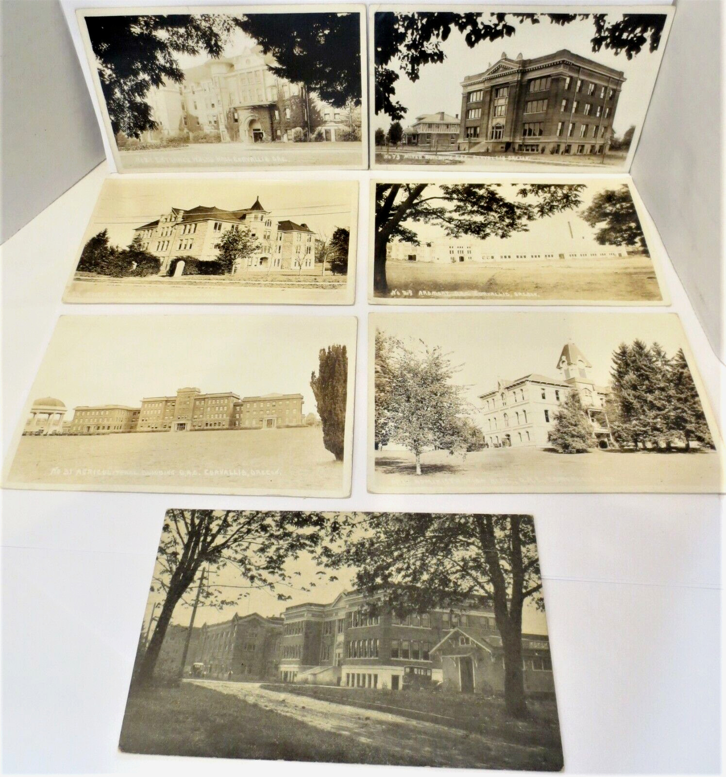 RPPC Ashland Oregon WH Mowat OSU OAC Postal Stamped 1920's Postcard Lot Antique RPPC Ashland Oregon WH Mowat OSU OAC Postal Stamped 1920's Postcard Lot Antique