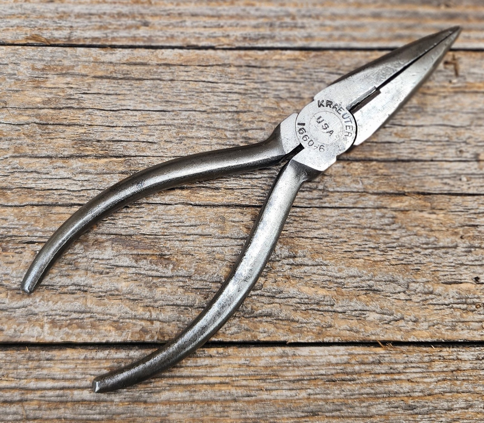 Vintage Kraeuter 1660-6 Needle Nose Pliers - USA Made 6\ Vintage Kraeuter 1660-6 Needle Nose Pliers - USA Made 6\