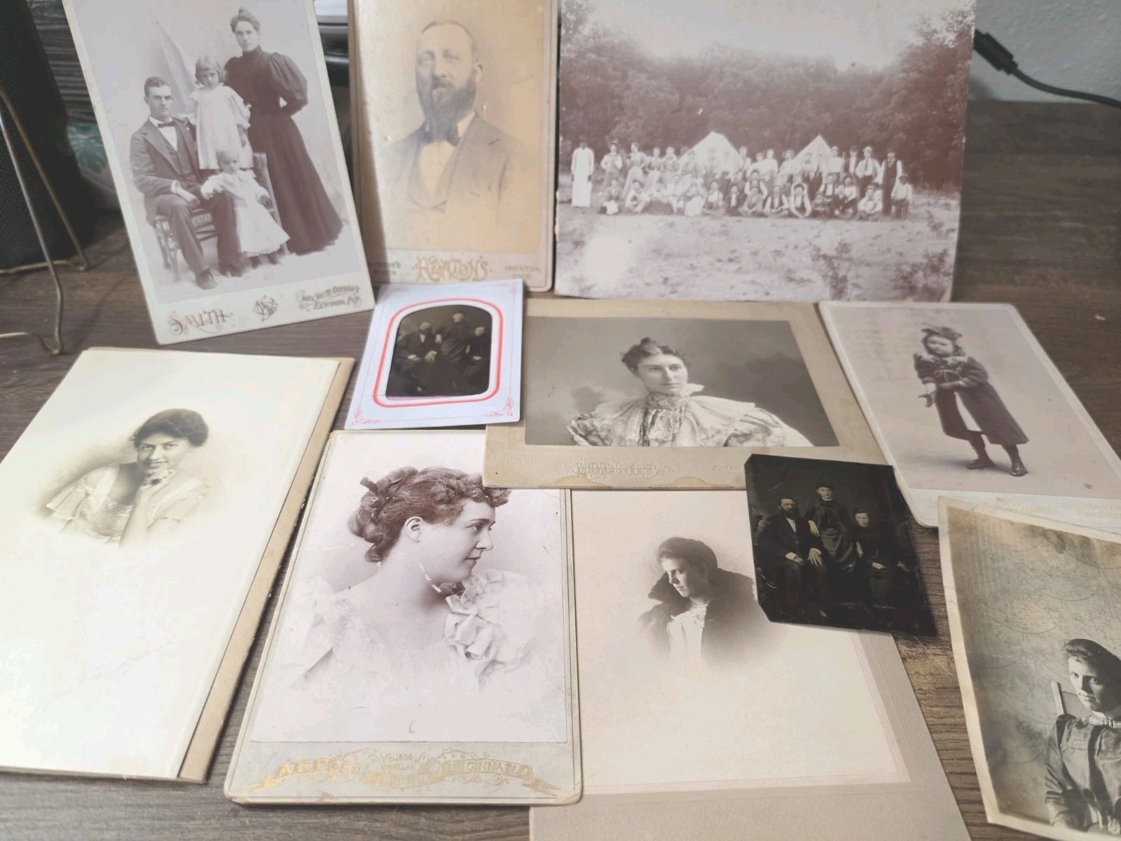 Antique 1890s Outdoor African American Camp Cook Chef Tents. Other family Photos