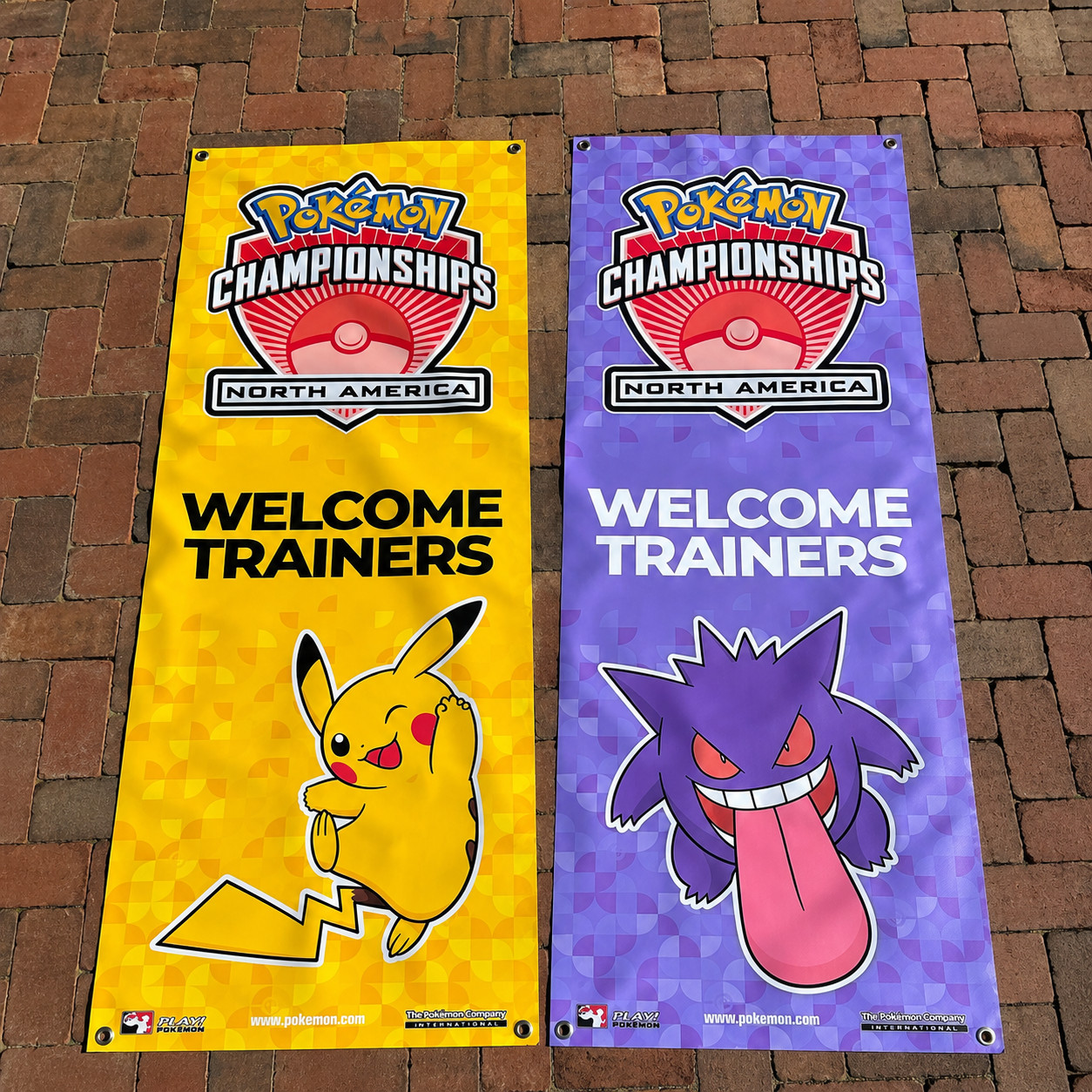 Pokémon Championships Banner Set Pikachu Gengar Event Display Reproduction