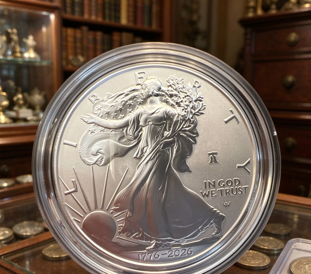 🔔 1776 - 2026 W SiIver Eagle Proof $1 250th Liberty Bell Privy First Strike