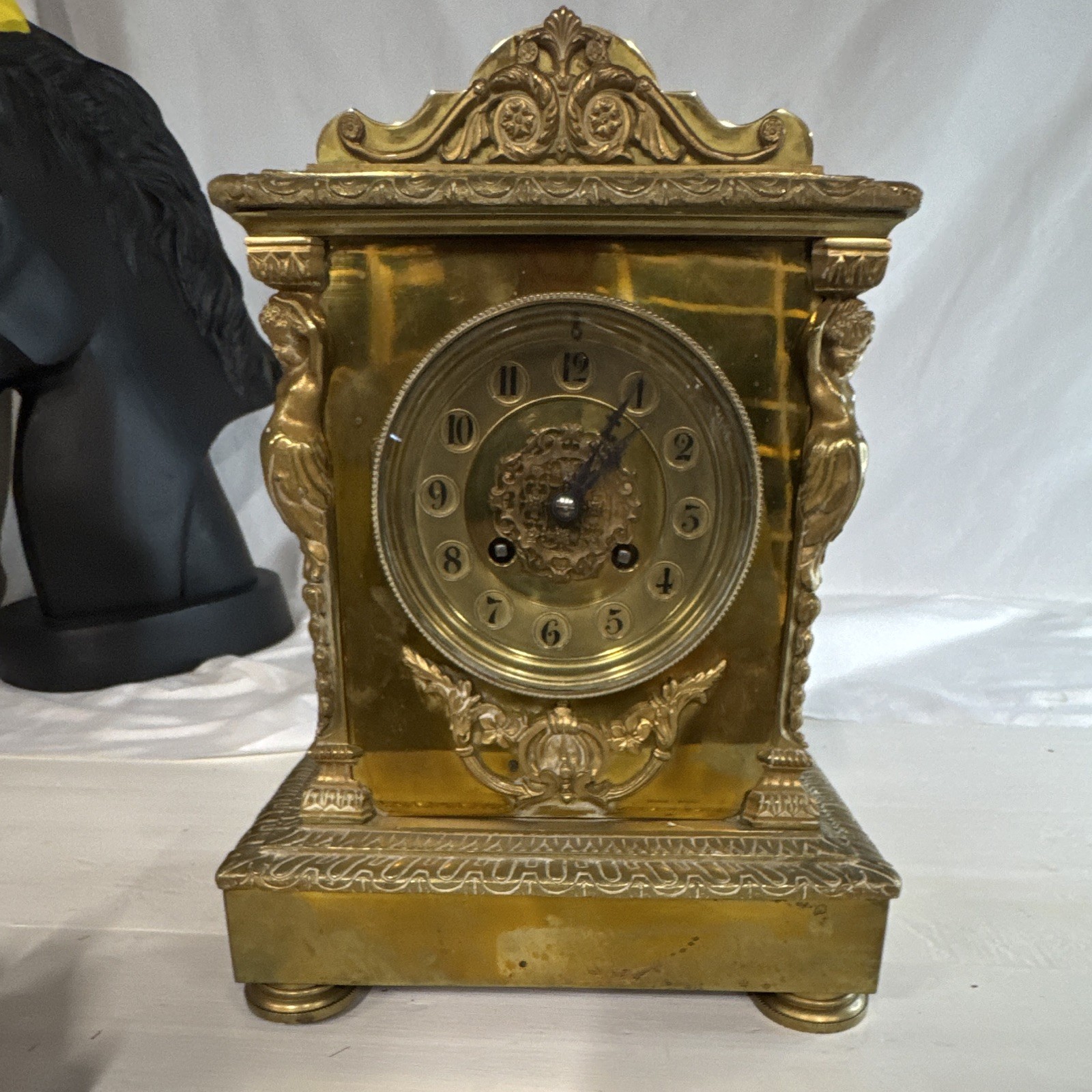 RARE Antique French Ormolu Bronze Mantel Clock – 19th century RARE Antique French Ormolu Bronze Mantel Clock – 19th century