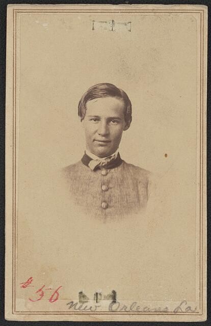 Photo:New Orleans Louisiana Civil War 1860s Confederate Soldier Portrait
