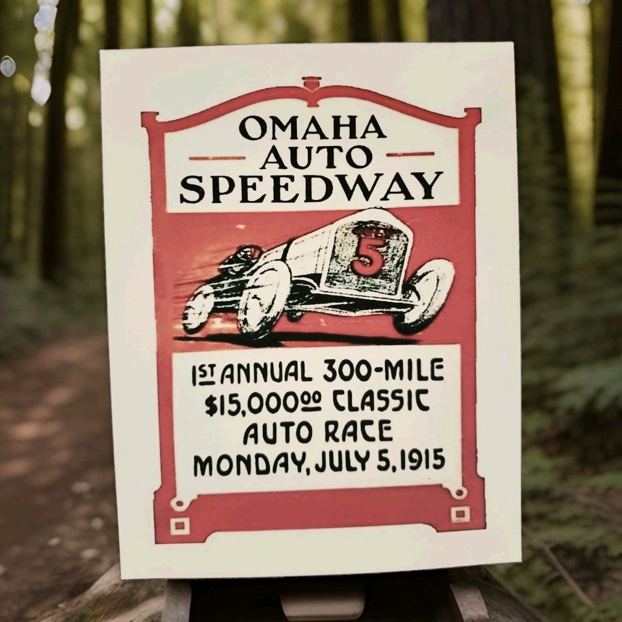 1915 Omaha Nebraska Speedway Advertising 