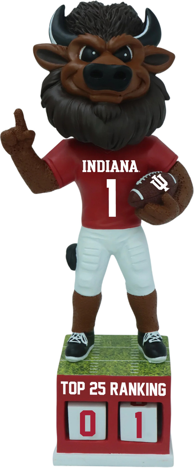 Hoosier The Bison Indiana Hoosiers Football Top 25 Ranking Tracker Bobblehead Hoosier The Bison Indiana Hoosiers Football Top 25 Ranking Tracker Bobblehead