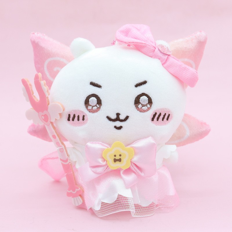 Chiikawa Hachiware Usagi Rakko 10cm/4in Cartoon Plush Keychain Bag Charm Gift Chiikawa Hachiware Usagi Rakko 10cm/4in Cartoon Plush Keychain Bag Charm Gift