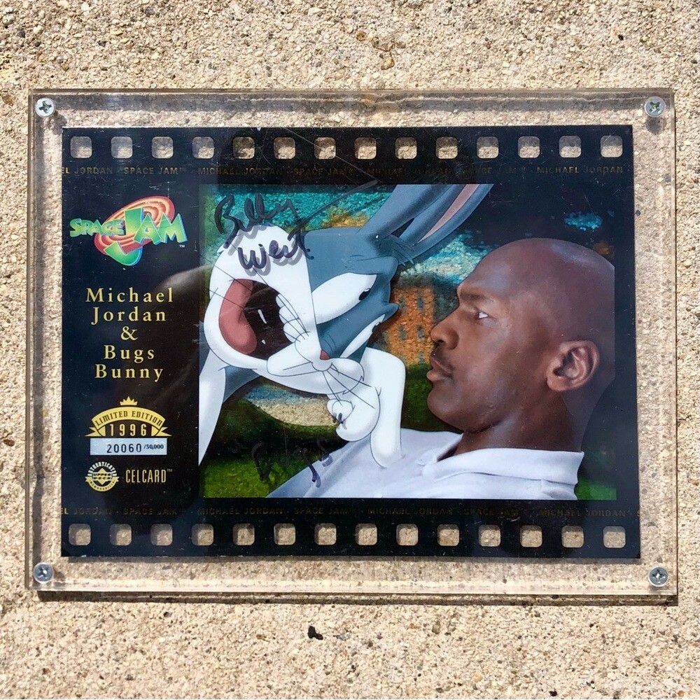 Rare 1996 UD Space Jam Michael Jordan Celcard #/50k Signed by Billy West “Bugs” Rare 1996 UD Space Jam Michael Jordan Celcard #/50k Signed by Billy West “Bugs”