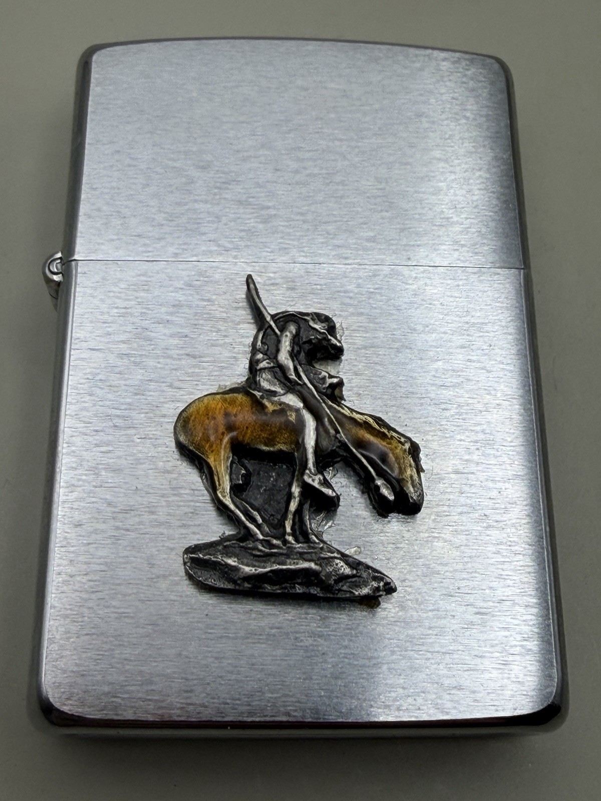 End Of Trail Emblem Vintage 1991 Chrome Zippo Lighter