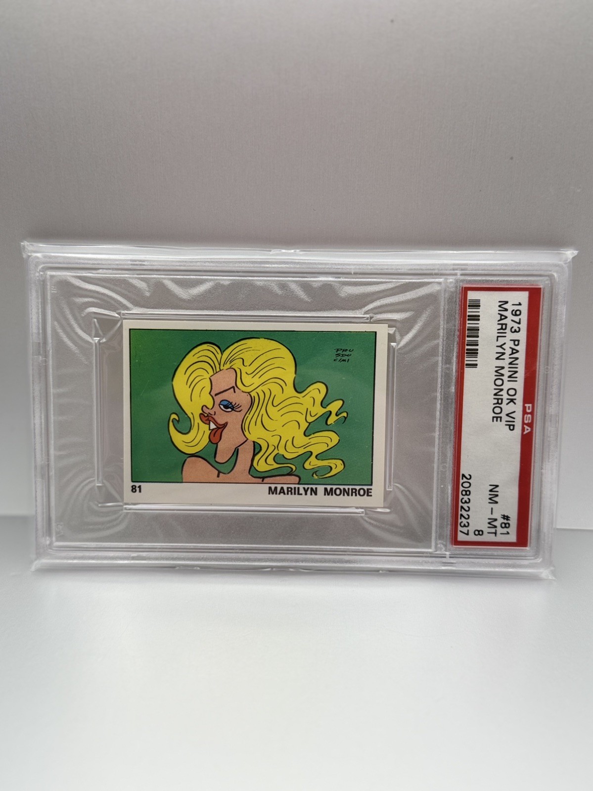 1973 PANINI OK VIP - MARILYN MONROE - PSA 8 - NONE HIGHER - LOW POP - RARE