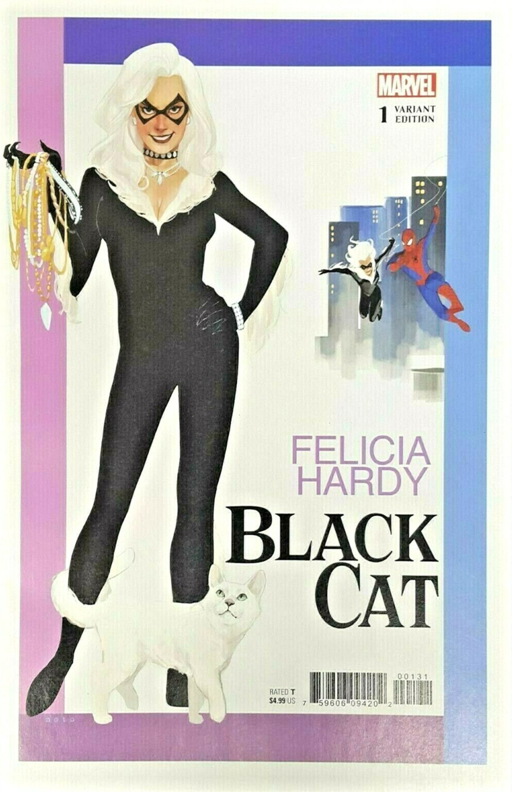 Black Cat #1 Phil Noto 1:50 Incentive Variant Cover Marvel Comics August 2019 Black Cat #1 Phil Noto 1:50 Incentive Variant Cover Marvel Comics August 2019