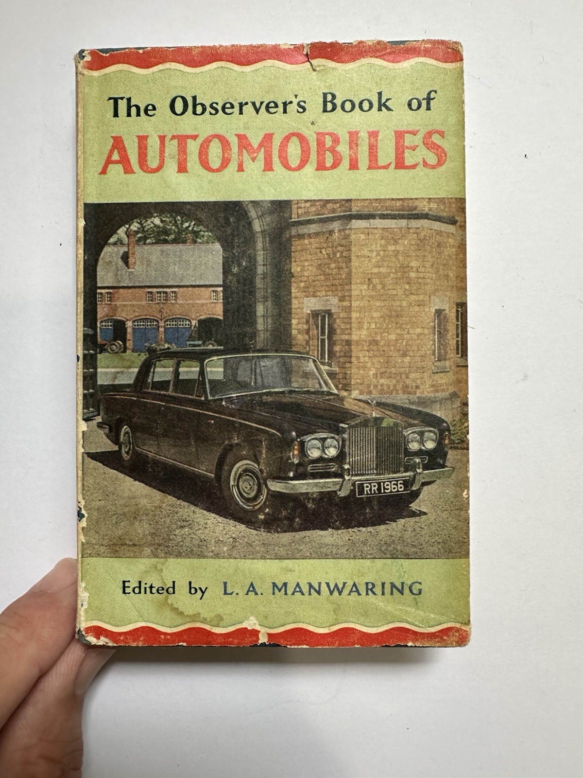 Vintage The Observer's Book of Automobiles - 1966 - Hardcover Book