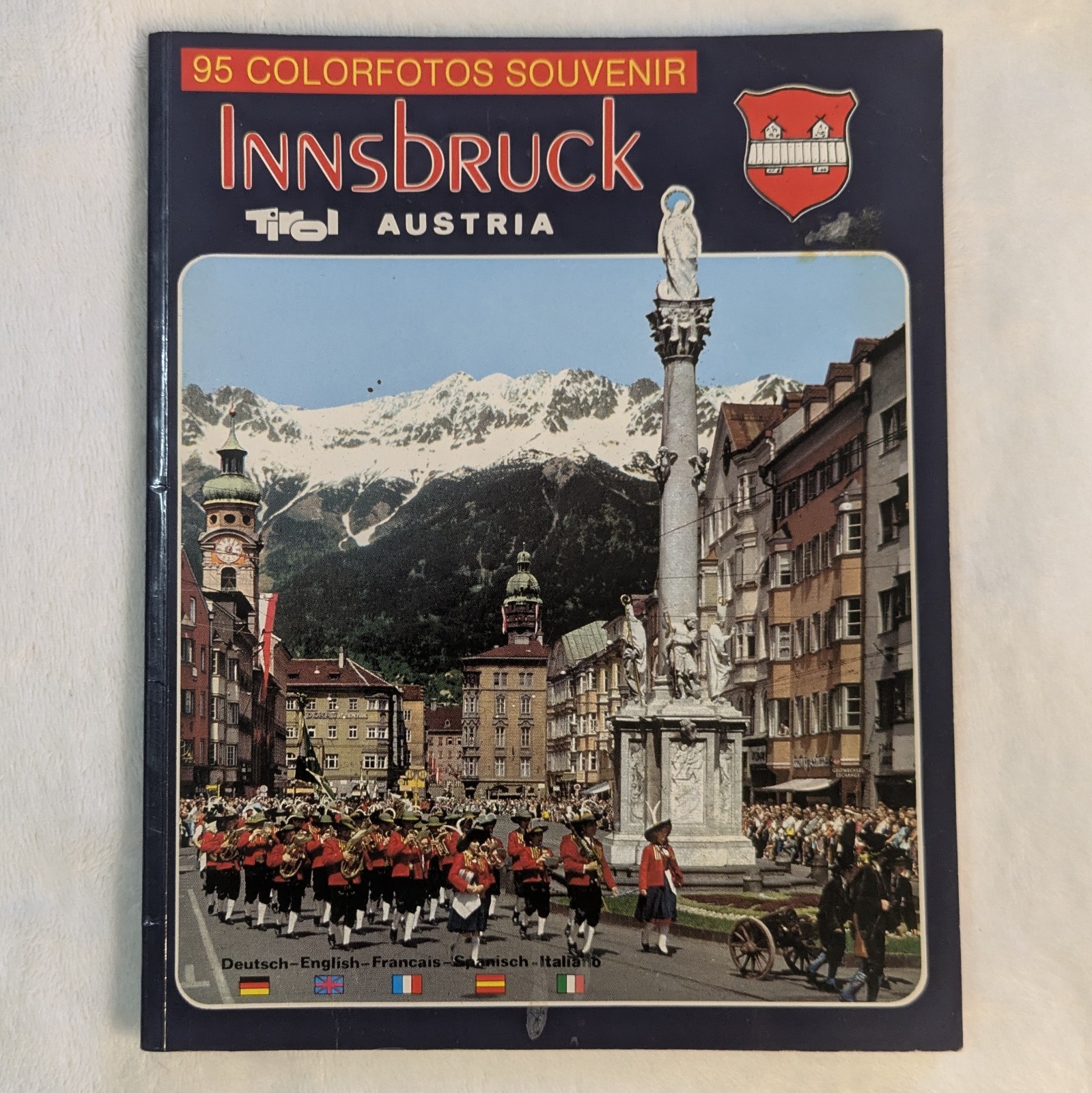 Vintage Innsbruck Austria Souvenir Photo Book - 95 Color Photos - Tyrol Tirol