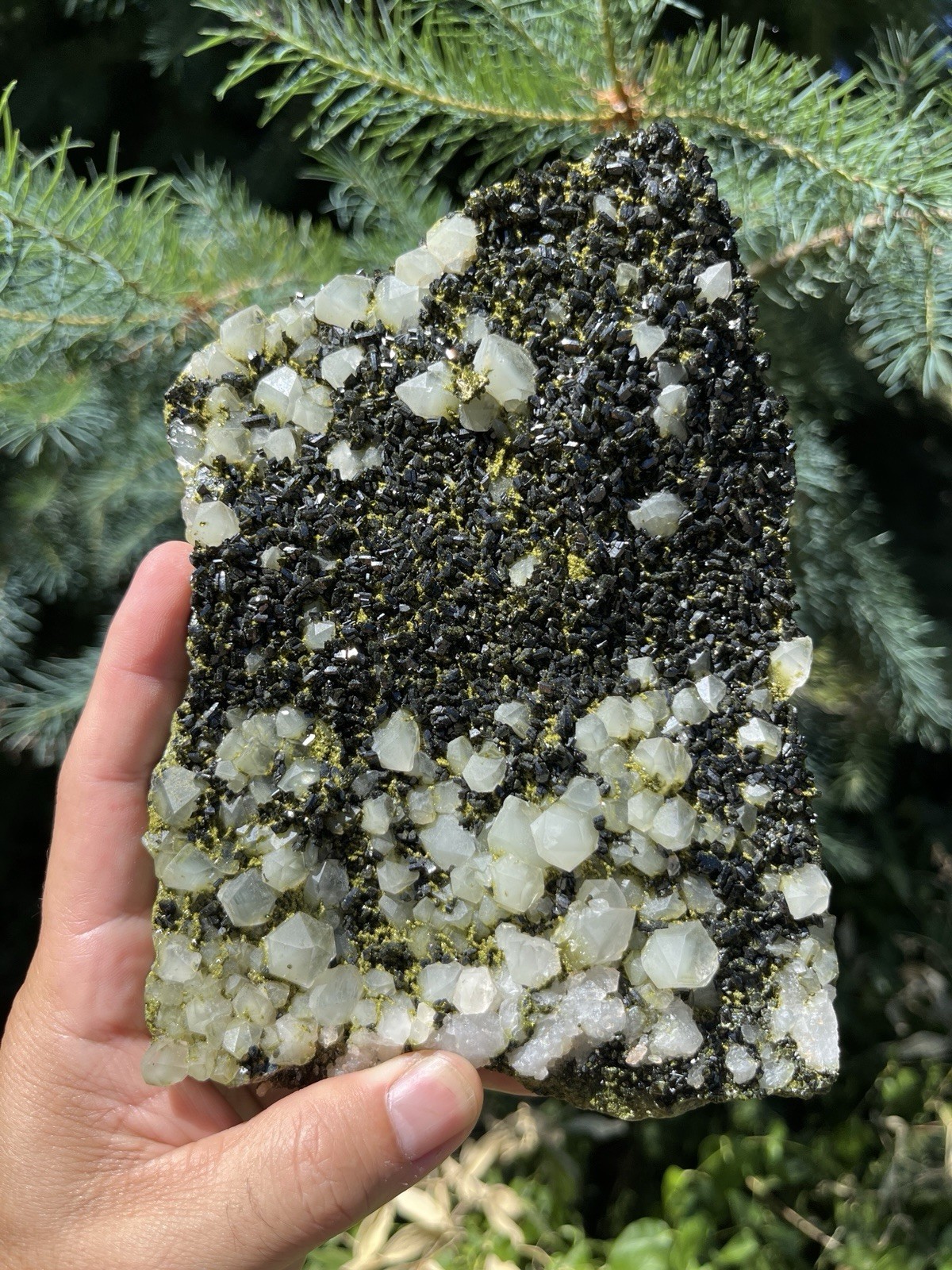 Epidote Quartz Crystal Cluster on Natural Green Matrix *Hakkâri, Turkey Epidote Quartz Crystal Cluster on Natural Green Matrix *Hakkâri, Turkey