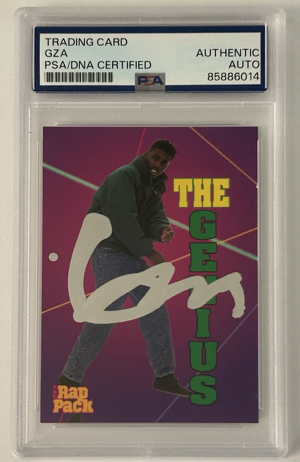 GZA SIGNED CARD PSA/DNA AUTO SLABBED RAP PACK HIP HOP WU TANG RARE LIMITED GZA SIGNED CARD PSA/DNA AUTO SLABBED RAP PACK HIP HOP WU TANG RARE LIMITED