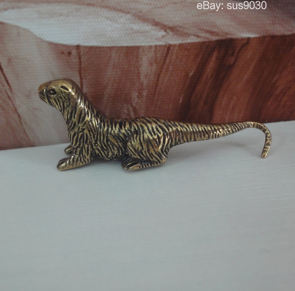 Vintage Brass Sea Otter Statue Figurine: Home Garden Decor Vintage Brass Sea Otter Statue Figurine: Home Garden Decor