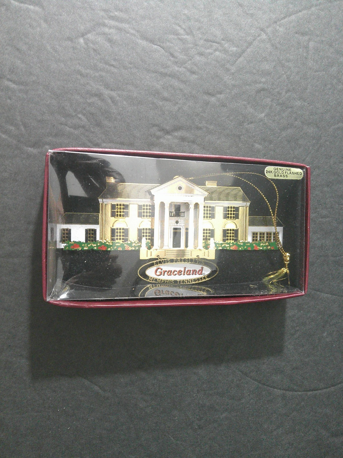 Rare Nation\'s Treasures Brass Graceland Elvis Presley Ornament NIB Rare Nation\'s Treasures Brass Graceland Elvis Presley Ornament NIB