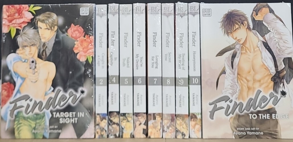 Finder Vol 1-14 English Manga Deluxe Edition Graphic Novels Set lot New Yaoi New