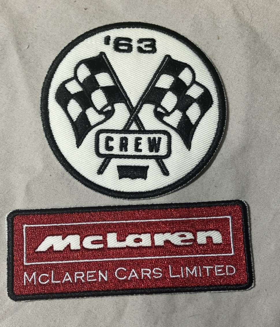 Vintage Bruce McLaren Iron On Patch Lot Of 2- NOS- F-1 Racing