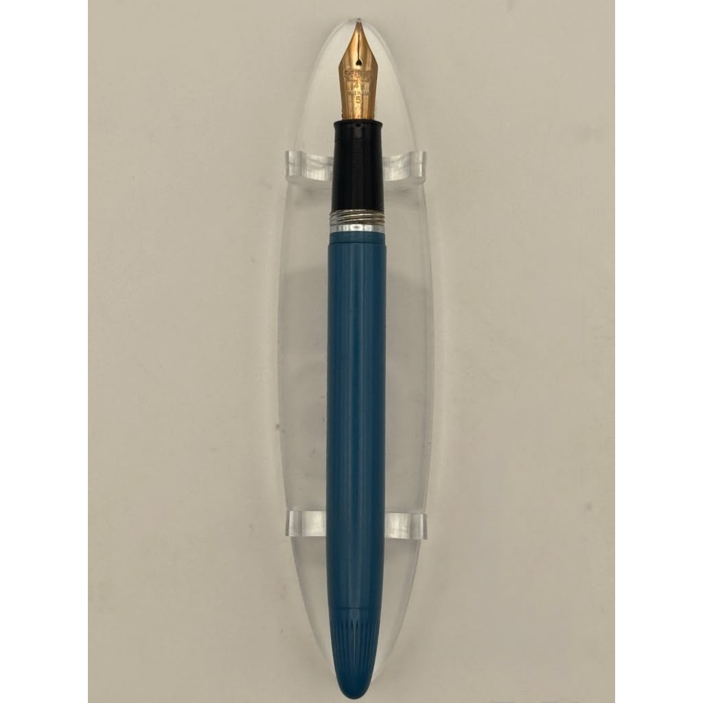 Sheaffer Admiral Persian Blue Fountain Pen Vintage USA Writing Collectible Sheaffer Admiral Persian Blue Fountain Pen Vintage USA Writing Collectible