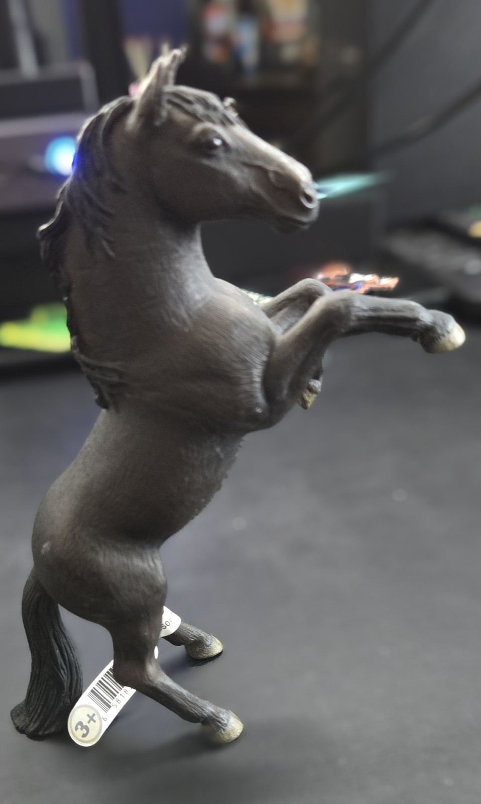 Schleich 13624 Mustang Stallion Black Rearing Retired Horse Figure w/ Tag