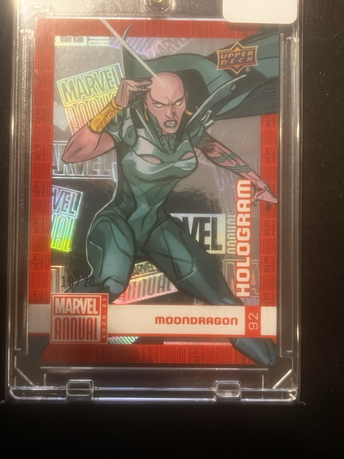 🔥Moondragon - 2020-21 Upper Deck Marvel Annual #92 Hologram /21 BEAUTIFUL Card