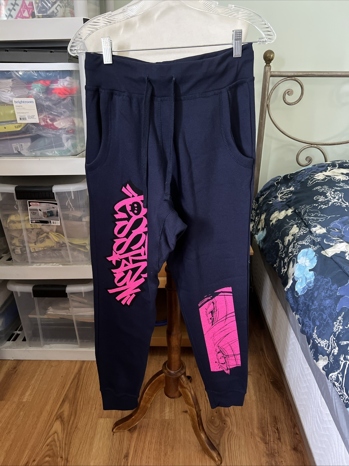 GhostXGhost Hololive Nerissa Ravencroft Ghost Street Joggers Size MED. NEW GhostXGhost Hololive Nerissa Ravencroft Ghost Street Joggers Size MED. NEW