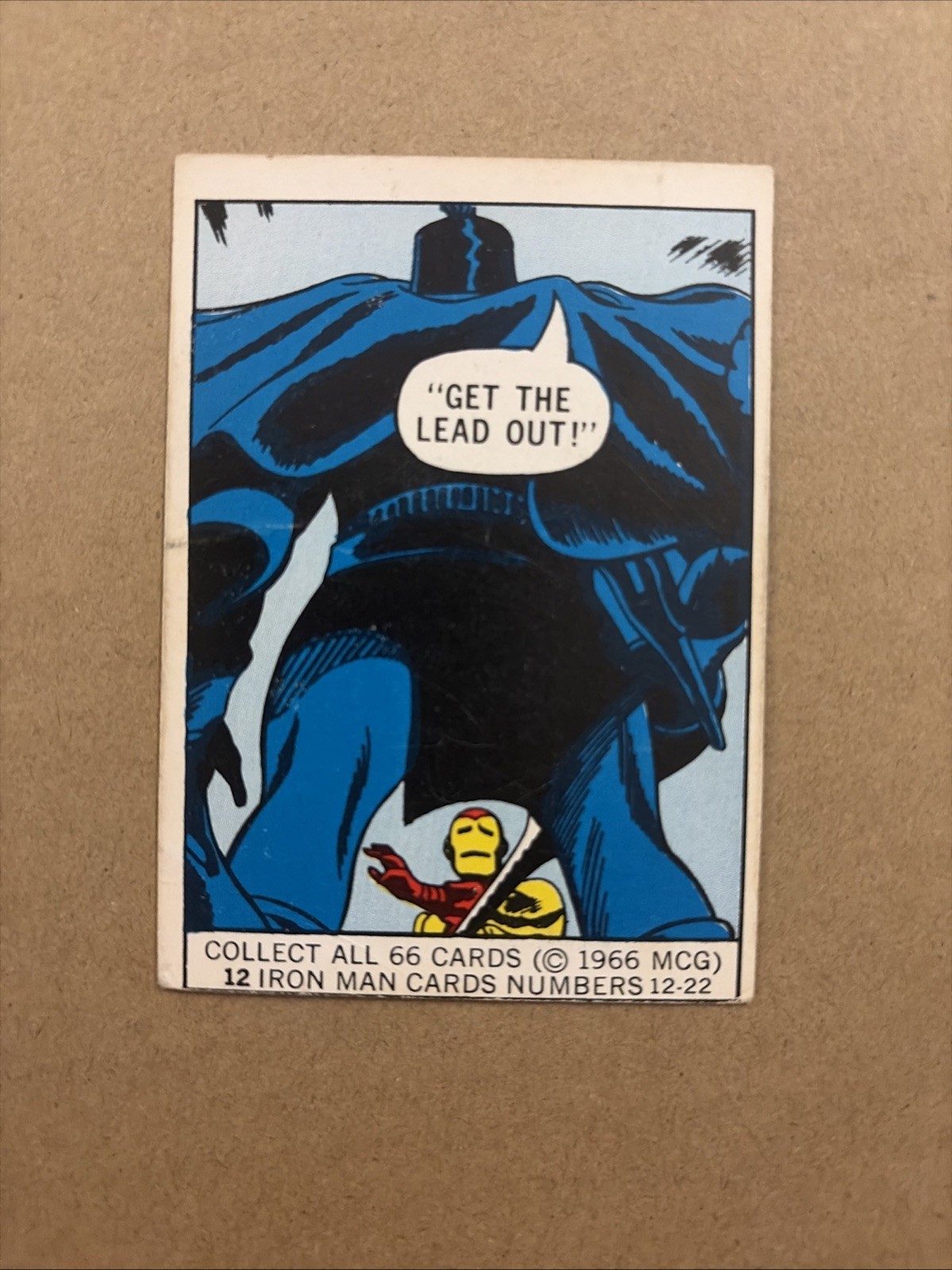1966 Donruss Marvel Super Heroes Iron Man #12 Vintage RC 1966 Donruss Marvel Super Heroes Iron Man #12 Vintage RC
