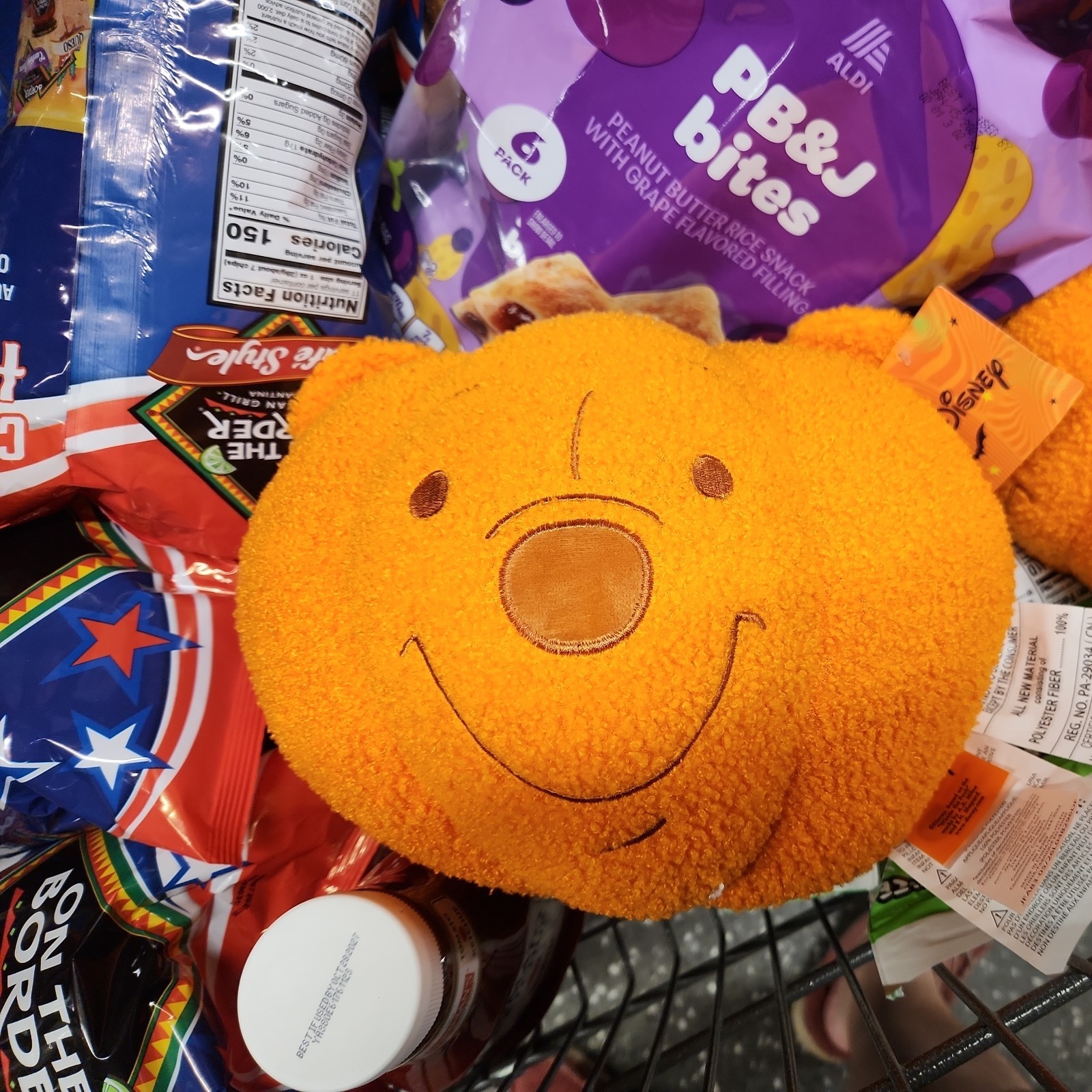 NEW VIRAL Aldi x Disney Fall Pumpkin Halloween Pillow Winnie the Pooh IN HAND