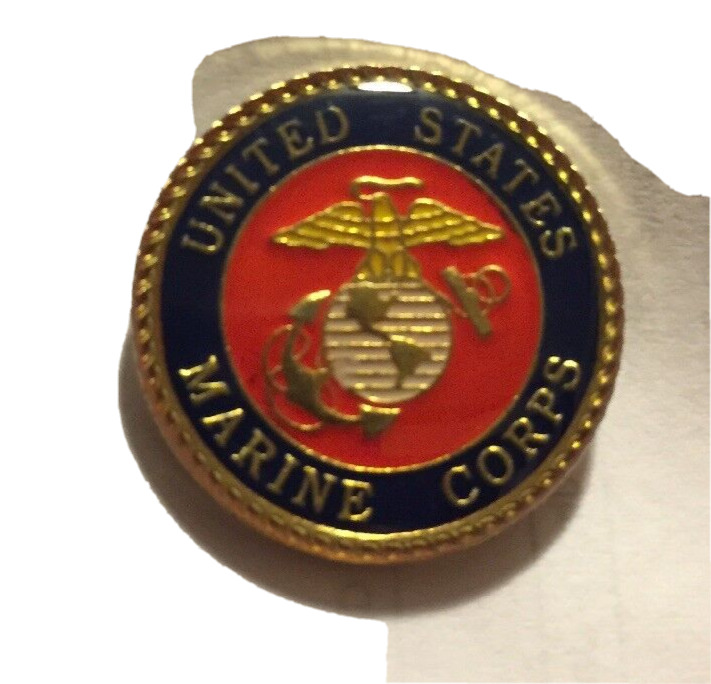 USMC Marines Corps Seal Insignia Logo Lapel Hat Pin Military Size Is 15/16  Inch