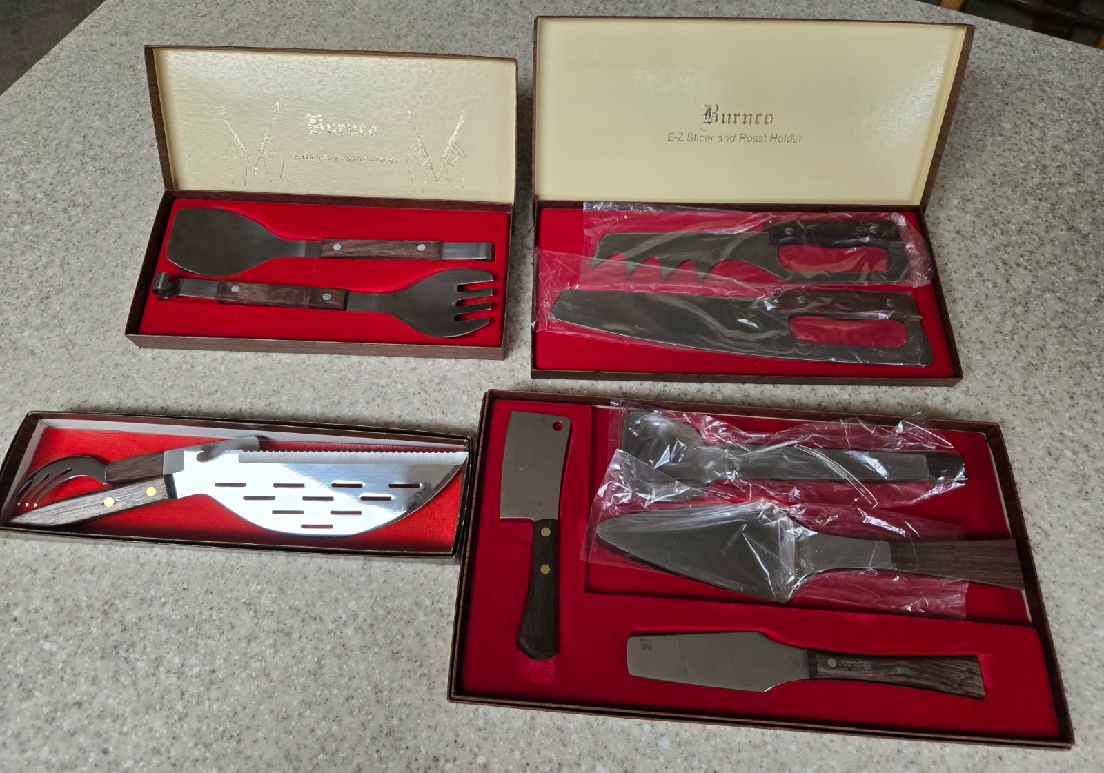 Vintage Burnco Stainless Steel Cutlery set - mid 70\'s - never used Vintage Burnco Stainless Steel Cutlery set - mid 70\'s - never used