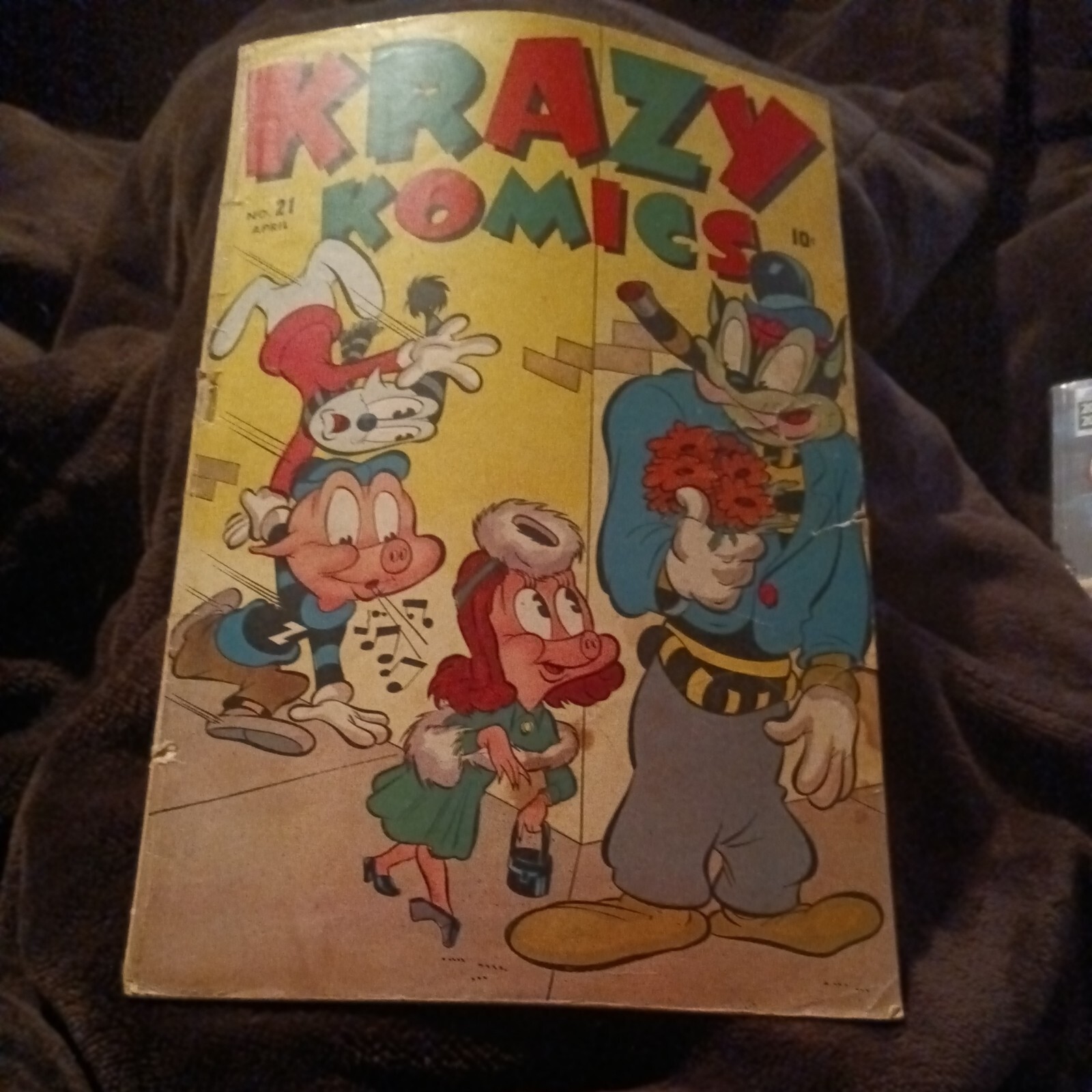 Krazy komics 21 Timely 1946 Ziggy Pig Silly Seal cheeky Funny Animal Golden Age Krazy komics 21 Timely 1946 Ziggy Pig Silly Seal cheeky Funny Animal Golden Age