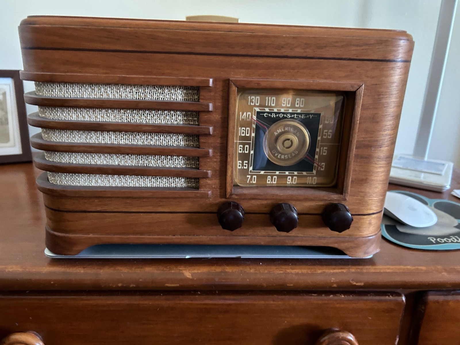 Vintage 1940\'S Tube Radio Crosley American Overseas Model 66tc Cord Rough