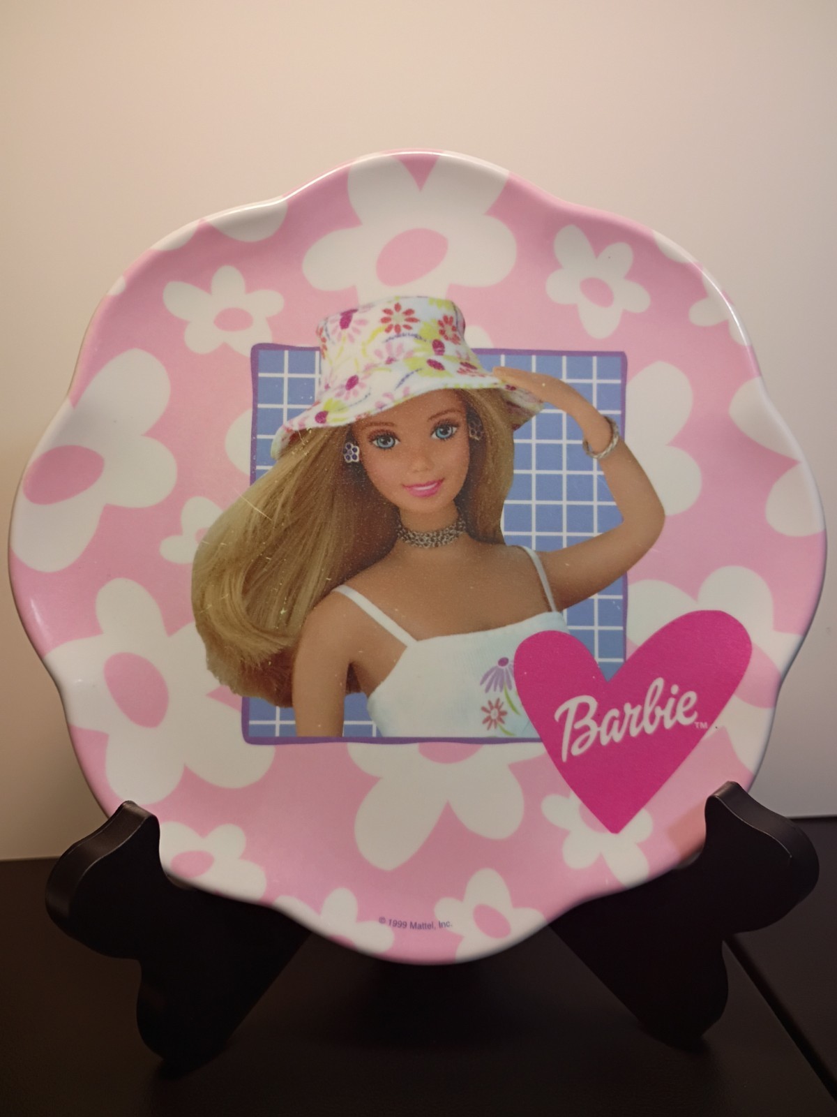 VTG 90s Barbie Kids Plate 8
