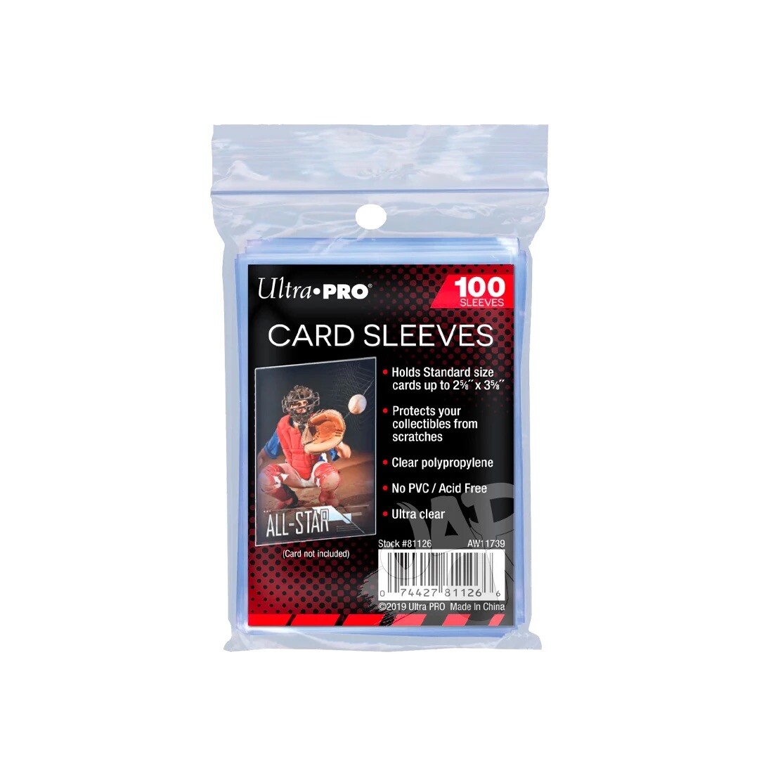 ULTRA PRO Classic Soft Sleeves Standard Size Transparent (100)